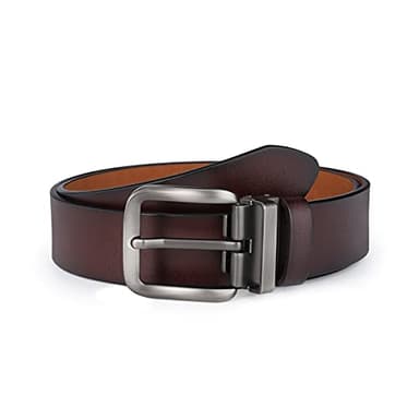 VRLEGEND Ceinture Cuir Pour Homme 110-180 cm Réglable Pour Taille Normale et Grande, 40 mm De Largeur avec amovible boucle d'ardillon (160cm/Taille 52"-55", Marron)