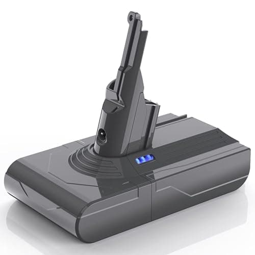 Batterie pour Dyson V8 SV10, LONGFIT Li-ION Batterie 6500mAh Compatible avec Dyson V8 Absolute/Animal/Fluffy/Parquet/Motorhead Aspirateur sans Fil