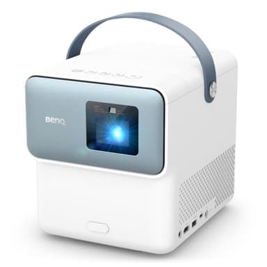 BenQ GP100 Vidéoprojecteur Portable, 1000 lumens ANSI, Android TV11,Netflix Préchargé,Wi-FI 6, Bluetooth 5,Chromecast et AirPlay, Auto Focus et Keystone 2D Auto,2.1 20 W Haut-parleurs Basses sans Fil