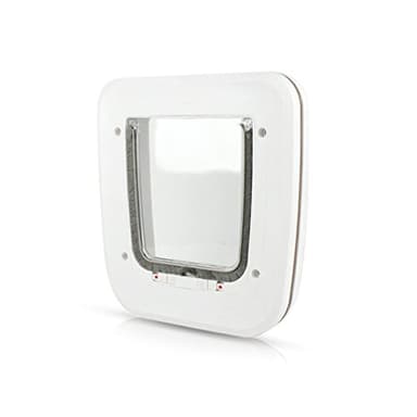 PETCUTE Chatière à Puce Chatière pour Chats de Verrouillage à 4 Positions Chatières pour Petit Animaux Facile à Installer