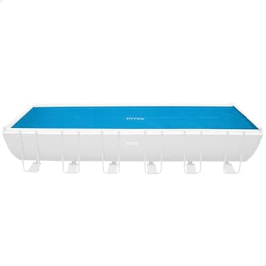 Intex Bâche solaire pour Ultra Frame rectangulaire 732 x 366 cm, épaisseur 160 microns, taille de production : 716 x 346 cm, 28017 bleu