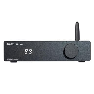 S.M.S.L A50 PRO Amplificateur de puissance Hi-Fi, filtre passe-haut/passe-bas 2.1 canaux, puce Infineon's MA12070P, Bluetooth 5.0/USB/HDMI/AUX, caisson de basses passif avec volume réglable (A50 PRO)
