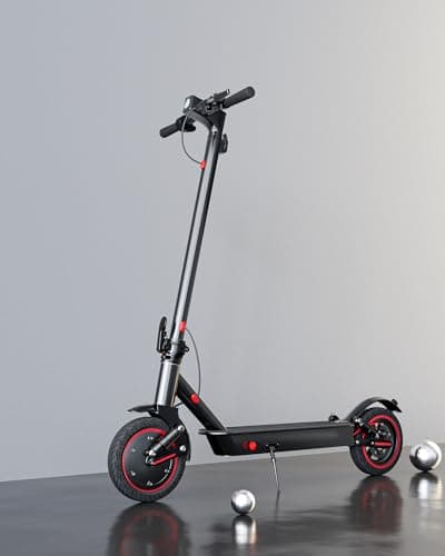 QnQ Trottinette électrique avec double amortisseur, moteur de 350 W, autonomie de 30 à 35 km, vitesse maximale 25 km/h, pneu de 25 cm, 3 réglages de vitesse, contrôle par l’application