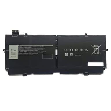 7.6V 51Wh 52TWH Batteries d'ordinateur Portable pour Dell pour XPS 13 7390 9310 2-in-1 Series D1505TB D1705TW D1705S D1805S P103G P103G001 P103G002
