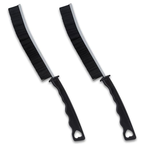 2Pcs Brosse Joint Carrelage,Brosse a Joint Carrelage,Brosse De Nettoyage à Poils Durs,Brosse Nettoyage Crevasses,Brosse Carrelage,Brosse Nettoyage Multifonctionnelle,Brosse à Joint De Carrelage,Noir