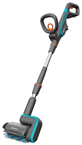 Gardena Nettoyeur de terrasses multifonction sur batterie AquaBrush Patio 03/18V P4A solo : appareil de nettoyage sur batterie, nettoyage humide des sols de terrasses, sans batterie (14841-55)