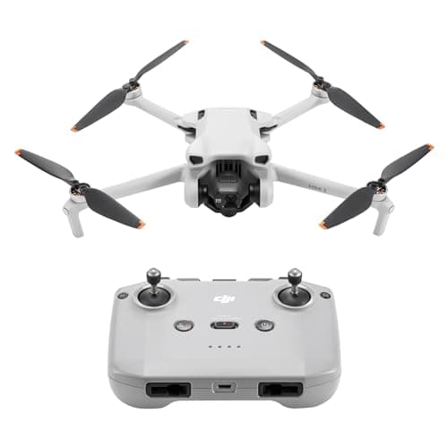 DJI Mini 3 – Mini Drone Caméra Léger avec Nacelle Mécanique à 3 Axes, Vidéo 4K HDR, Temps de Vol de 38 Min, Transmission Vidéo jusqu’à 10 km, Prise de Vue Verticale Réelle, Retour Auto par GPS Intégré
