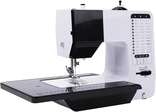 MZBDYYF Machine de Broderie à 38 Points avec Table d'extension et lumière Nocturne - Machine à Coudre Portable et Industrielle pour Les débutants et Les Professionnels, Outil d'artisanat Lourd
