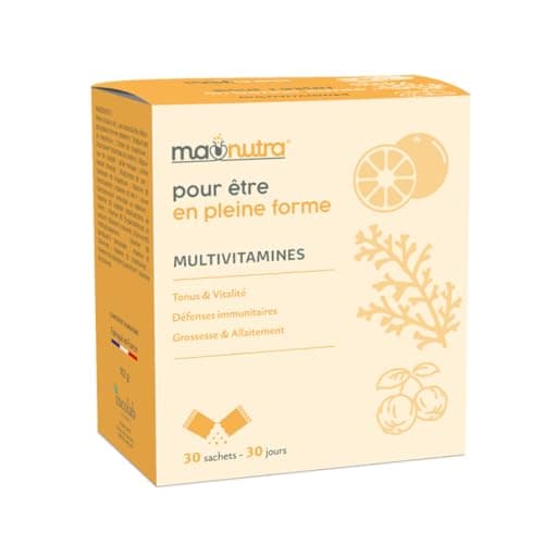Multivitamines Conception, Grossesse, Allaitement, Immunité • Vitamines B9 B12 Zinc Sélénium Magnésium Choline • Complément alimentaire vegan • 30 sachets