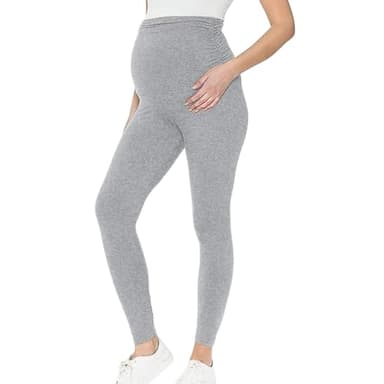 NaLatia Leggings de maternité Taille Haute Legging Grossesse Femme Pantalon de maternité Opaque Leggings de Grossesse Elastique Souple Maternité Mode Maison Yoga Sport