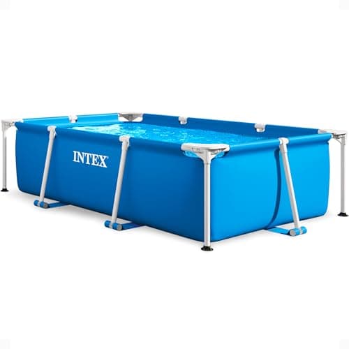 Intex Piscine Metal Frame Junior rectangulaire Tubulaire (l) 2,20 x (l) 1,50 x (h) 0,60m