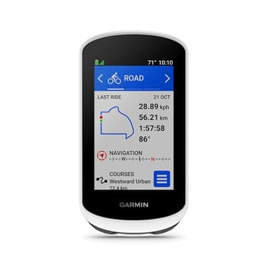 Garmin Ordinateur de vélo Edge Explore 2, 3 Pouces, avec GPS intuitif, Fonctions VO2, Records personnels, Unisexe pour Adultes, Blanc, Unique (Reconditionné)