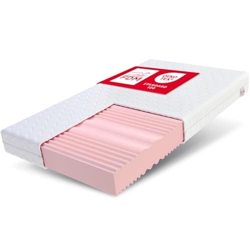 FDM Comfort Duo Max Double Matelas 200x200 cm Mousse à Mémoire de Forme Épaisseur 20 cm Fermeté H3 et H4 Matelas à Deux Faces 7 Zones de Confort Housse Lavable Oeko-TEX Hypoallergénique