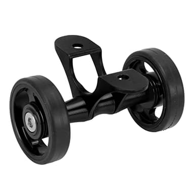 SUNGOOYUE Garde-Boue de Vélo Pliant Easywheel, Roues de Garde-Boue en Alliage D'aluminium Double Roue pour Vélo Pliant Brompton pour Dahon(Le Noir)