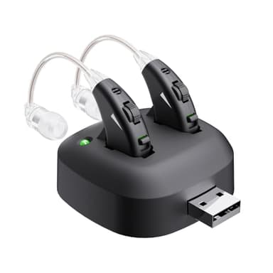 JINGHAO Amplificateur De Son - Paire d'amplificateurs sonores personnels rechargeables pour contours d'oreille