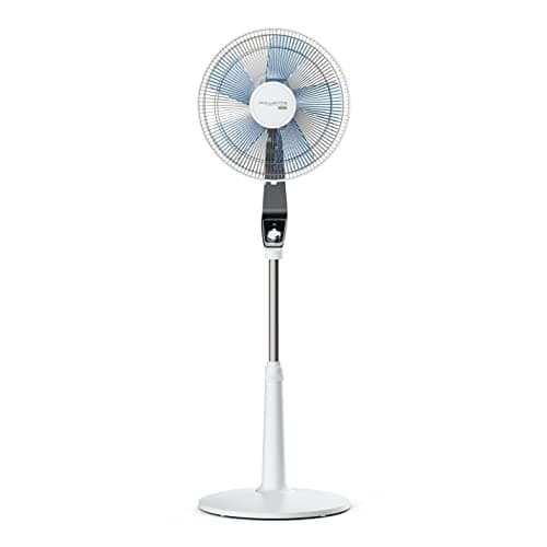Rowenta Turbo Silence Extreme Ventilateur pied 40 cm, Puissant, Flux d’air 72 m3/min, 45 dB(A), Oscillation automatique, Orientation réglable, Grille ultra-sécurisée VU5640F2