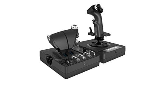 Logitech G X56 H.O.T.A.S Système 3M avec Commande des Gaz RVB et Joystick, 6 DOF, 4 Options de Ressort, +189 Commandes Programmables, RVB, 2x USB - Noir
