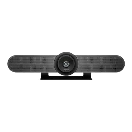 Logitech MeetUp, Système de ConférenceCam, Webcam Visioconférence, Ultra HD 4K/1080p/720p, 3 Microphones/Haut-Parleur Personnalisables, Champ de Vision Etendu 120°, PC/Mac/Portable/Macbook/Tablette