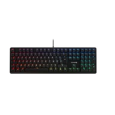 CHERRY G80-3000N RGB, clavier mécanique de gaming avec rétro-éclairage RGB, disposition française (AZERTY), Filaire, Commutateurs d’origine MX MX RED, Noir