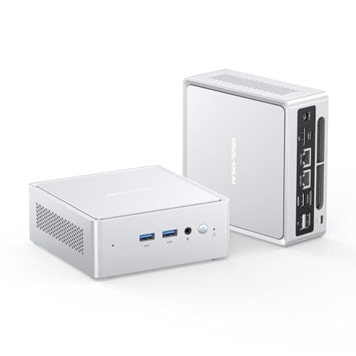 MINIS FORUM NAB8 Plus Mini PC Barebone,Intel Core i7-12800H Micro Ordinateur de Bureau(14C/20T, jusqu'à 4,8 GHz) HDMI/DP / USB4,USBA x 4, 2,5G LAN, Wi-Fi6e / BT5.3,Oculink Support(Pas de SSD/RAM)