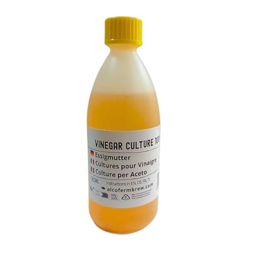 AlcoFermBrew Mère de vinaigre 100 ML | Bactéries acétiques pour Fermentation | Culture de Fermentation Maison | Acetobacter