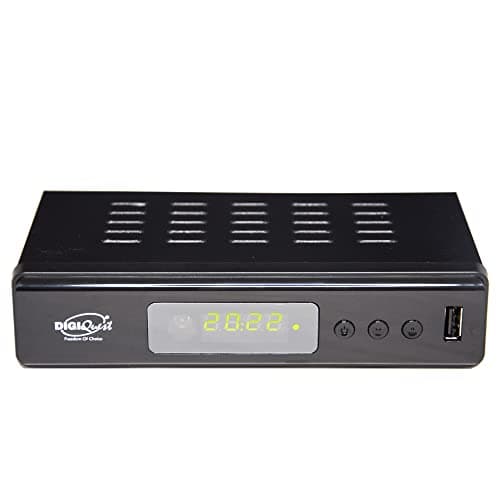 Digiquest Twin Tuner Rec - Small Edition - Décodeur TNT Full HD avec Fonction Enregistrement vidéo, Noir