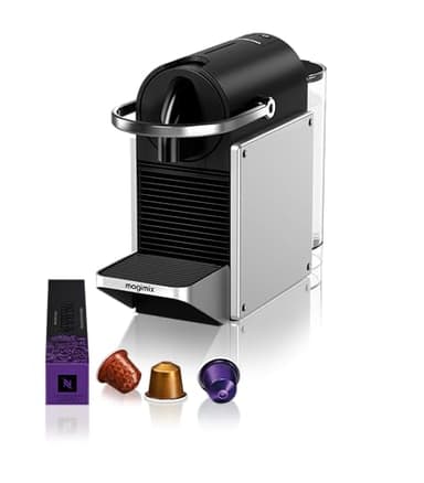 Magimix Machine à Café Nespresso Pixie Gris Métal Cafetière Espresso 11327