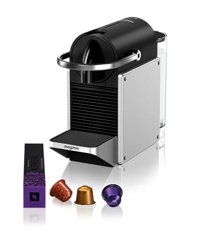 Magimix Machine à Café Nespresso Pixie Gris Métal Cafetière Espresso 11327