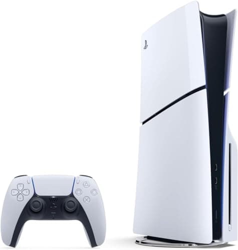 Playstation Sony, 5 Slim, PS5 avec 1 Manette Sans Fil DualSense, Couleur : Blanche
