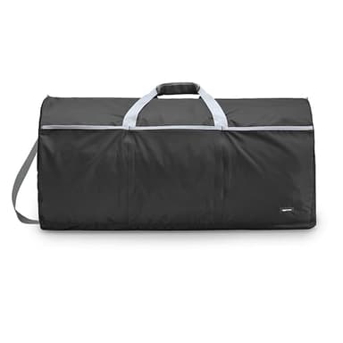 Amazon Basics Sac de Voyage Extra Large (98L), Sac de Transport et d'Équipement Sportif avec Multiples Poches Zippées, Matériau en Nylon Léger et Durable, Capacité de 23kg, Noir, 82 x 43 x 43 cm