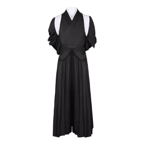 COSDREAMER Kimono de samouraï japonais pour homme Hakama - Costume traditionnel pour Aïkido, Kendo, arts martiaux, anime (blanc, S)