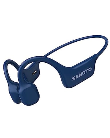 SANOTO Casque Conduction Osseuse Open Ear Bluetooth sans Fil Sport IPX7 Waterproof and Sweatproof Écouteur Osseux Adapté à la Course à Pied Cyclisme Fitness Bureau