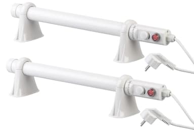 2 radiateurs tubulaires électriques 55 W pour serre de jardin [Royal Gardineer]