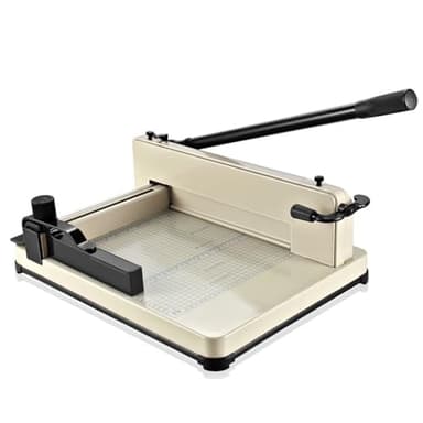 Flexzion Coupe-papier Guillotine 30,5 cm A4 professionnel industriel robuste pour scrapbooking avec base en métal Capacité de 400 feuilles pour bureau, magasin d'impression de photocopies commerciales