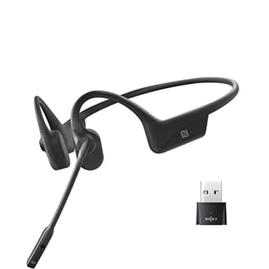 Aftershokz OpenComm UC - Bone Conduction - Noir - Communication Professionnelle - Bluetooth 5 - 1 Device