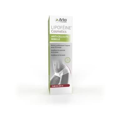 Arkopharma Lipoféine® Cosmetics Gel - Gel anti-cellulite rebelle - Tonifie et rafermit la peau avec 5% de caféine - Tube de 200 ml