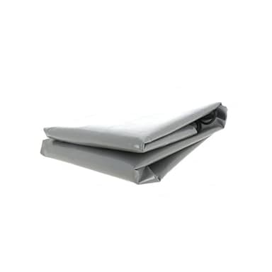 Bâche pour remorque modèle Lider Benne 39560-260 x 154 x 10 cm - Toile PVC étanche 640 g/m² Gris - Fabrication Française