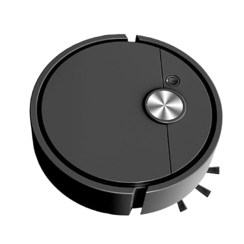 Supatmul Minis Aspirateur Robot Intelligent, Minis aspirateur Robot, Robot Aspirateur Autonomie Mince Silencieux, Robot Aspirateur Multifonctionnel pour Poils d'animaux, Tapis durs