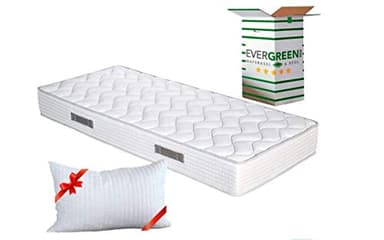 EVERGREENWEB Matelas 80x200 cm Mousse Anatomique - Épaisseur 20 cm - Mousse H.R - Système Triple Couche - 7 Zones de Confort - Indépendance de Couchage, Ergonomique Hypoallergénique | Fashion