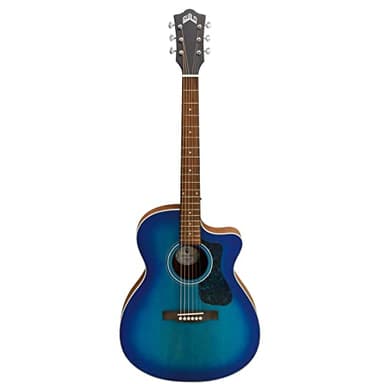 Guild Westerly Collection OM-240CE Dark Blue Burst guitare électro-acoustique folk
