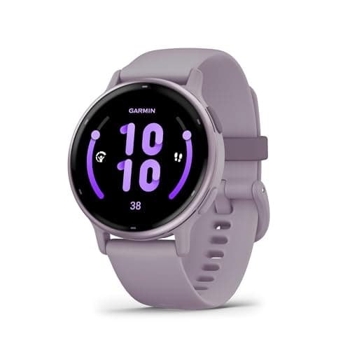 Garmin vívoactive 5 - Montre connectée GPS Sport et santé – Metallic Orchid avec Bracelet Violet, TU