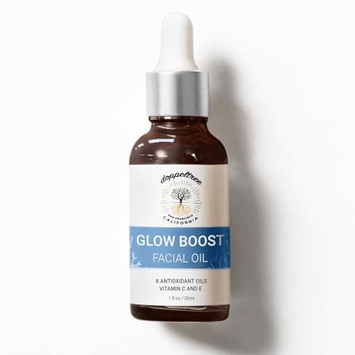 Doppeltree huile pour le visage femme, face oil for Gua Sha massage and Dermaplaning, Anti-âge avec de l'huile de rose musquée, de l'huile de jojoba