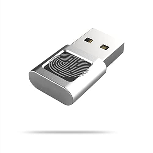 Mini Lecteur D'empreintes Digitales USB pour Ordinateur Portable Win, Lecteur D'empreintes Digitales Windows Hello Capteur D'empreintes Digitales, Verrous de Sécurité Biométriques pour Win 10/11/32/64