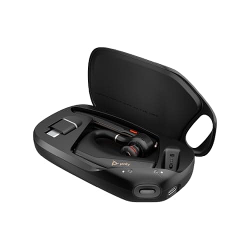 POLY Voyager Legend 50-M Casque UC avec Quatre Microphones, Annulation du Bruit, Technologie Noise Block, étui de Charge Portable, capteurs intelligents, Commandes Rapides