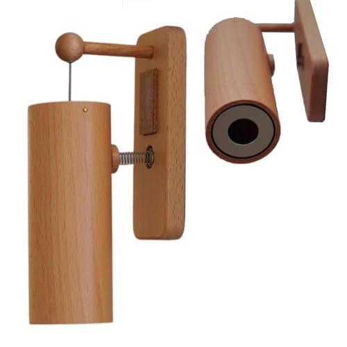 Carillon d'entrée en bois – Carillon de porte en bois de style japonais 432 Hz pour la maison ou le magasin, cloche à vent de guérison avec 4 échelles mélodiques, installation facile, variantes
