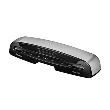 Fellowes Plastifieuse Saturn 3I A3 Avec 10 Pochettes Plastifieuses A3 80 à 125 microns, Sans Bourrages, Plastifieuse A3, 3 Réglages De Température, Arrêt Automatique, Professionnel, 30 cm/min, 5736001