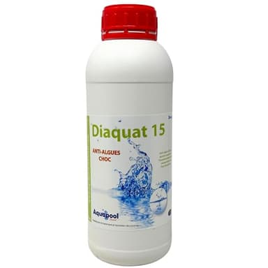 Algicide Anti Algues Piscine, rattrapage Choc Eau Verte │Anti Eau Verte/Trouble, Traitement Anti-algues 1L et 5L │Produit Stop algues et récupération des eaux Troubles (1L)