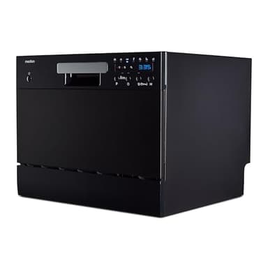 MEDION Lave-vaisselle de table (capacité 6 couverts, 7 programmes de nettoyage, affichage LED, 47 dB, MD37496) noir