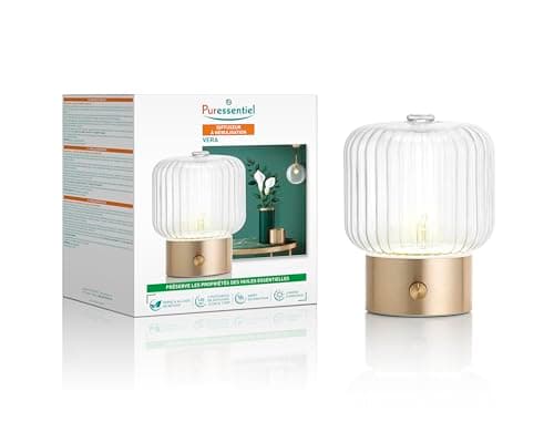 Puressentiel – Diffuseur d’huiles essentielles à nébulisation - VERA – Diffusion à froid – Eco-matériaux nobles et durables