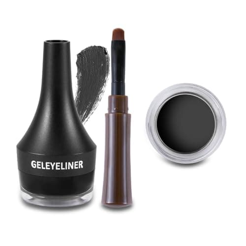 Boobeen Eyeliner Gel Waterproof Eyeliner Maquillage des yeux en gel anti-calcaire Set de maquillage pour les yeux Longue tenue pour toute la journée Facile à appliquer